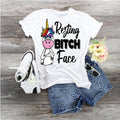 Resting Bitch Face Unicorn T-Shirt, Funny Grumpy Unicorn Shirt
