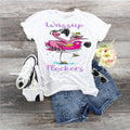 Flamingo Wassup Flockers design t-shirt
