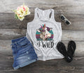 Wild Heifer Cow Tank Top: Funny Farm Animal Shirt