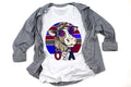 Patriotic Cow USA T-Shirt: Red White Blue, Farm Lover Gift