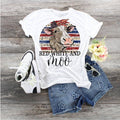Cow 4th Of July Shirt: Patriotic Red White and Moo Tee