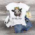 Sunflower Cow Shirt: Not Today Heifer, Unisex Farm Tee