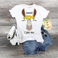 Llama Face with Flowers T-Shirt: Silence I Lick You, Llama Lovers Shirt