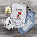 Rooster Chicken I Am Currently Unsupervised... design Bella Canvas flowy tank.