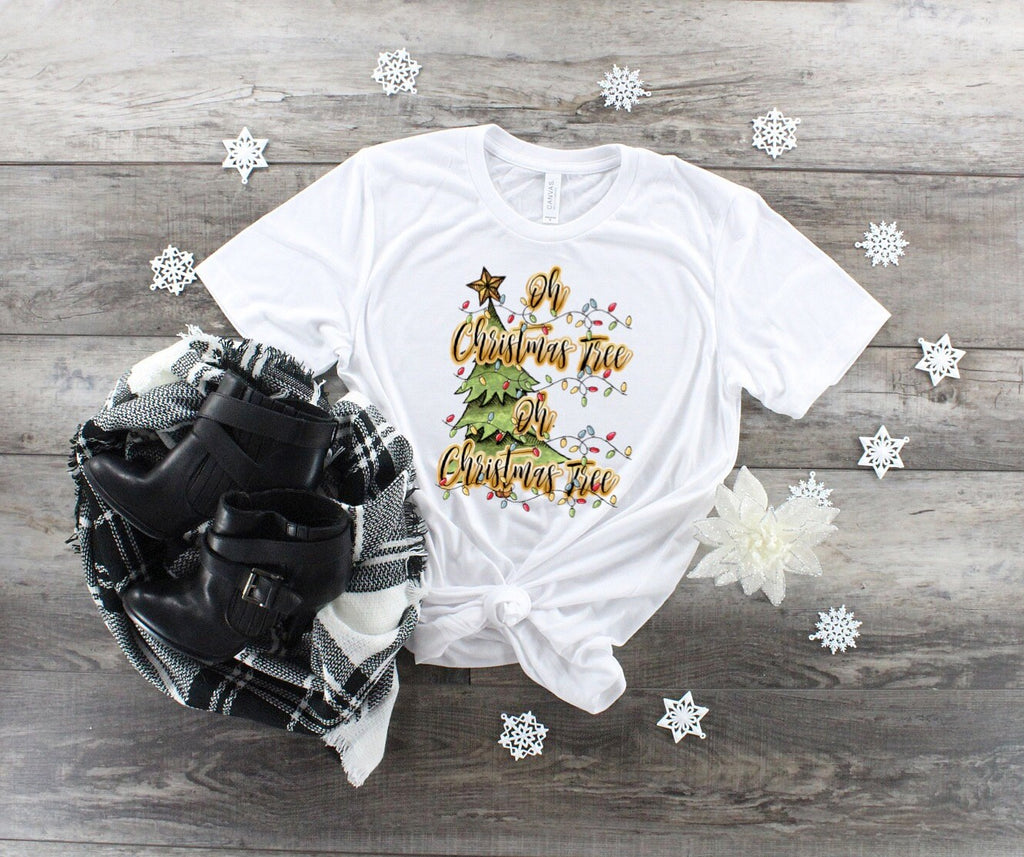 Christmas Tree Shirt: Holiday Lights, Christmas Lover Tee