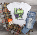 Fall Halloween LOVE Halloween Pumpkins design t-shirt