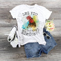 Funny Chicken Graphic Tee: "Are You Clucking Serious?" Bella Canvas Shirt