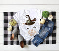 Funny Witch Hat Graphic Tee - "If The Broom Fits" Halloween Shirt