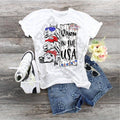Patriotic Horses T-Shirt: Barn in USA, July 4th Tee