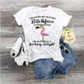 Resting Bitch Face Flamingo Tee, Funny Graphic T-Shirt