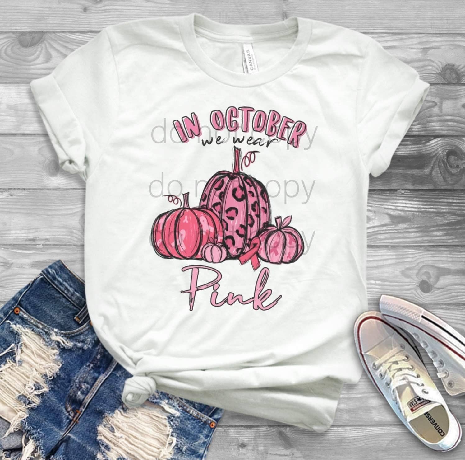 Pink Pumpkin Breast Cancer Awareness Unisex Tee