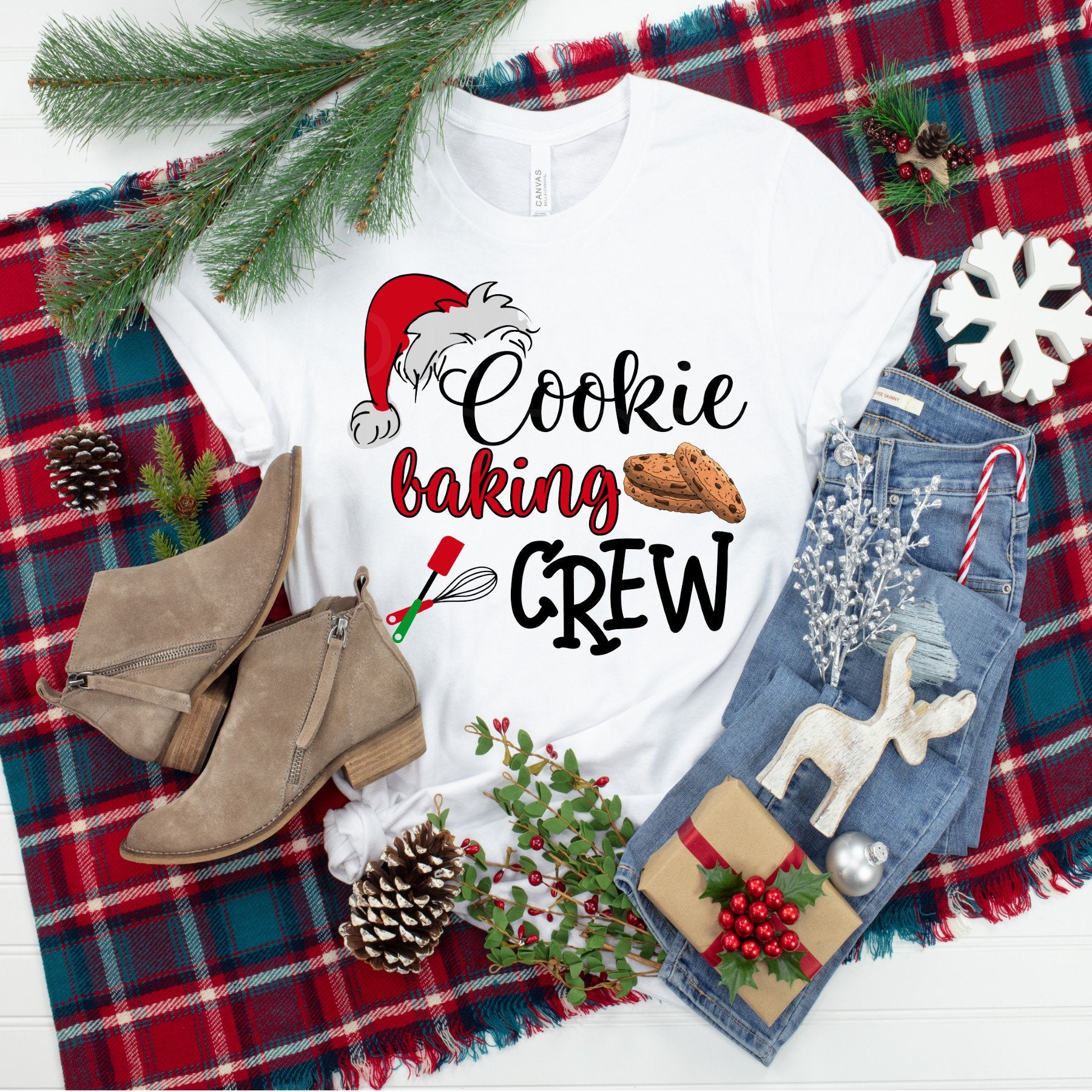 Christmas Cookie Baking Crew Shirt: Gift for Baker