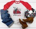 This Is My Christmas Movie Watching shirt, Red Christmas Truck. raglan