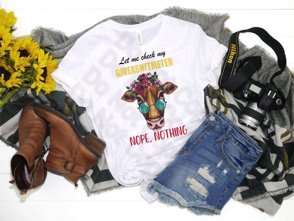 Sassy Cow T-Shirt: Floral Crown, Funny Graphic Tee