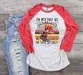 Crazy Chicken Lady Raglan: Funny Rooster Graphic Tee