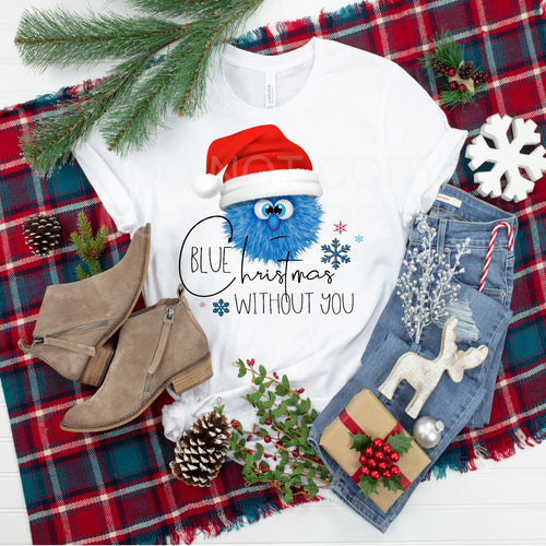 Blue Christmas Dust Bunny T-Shirt: Funny Holiday Tee