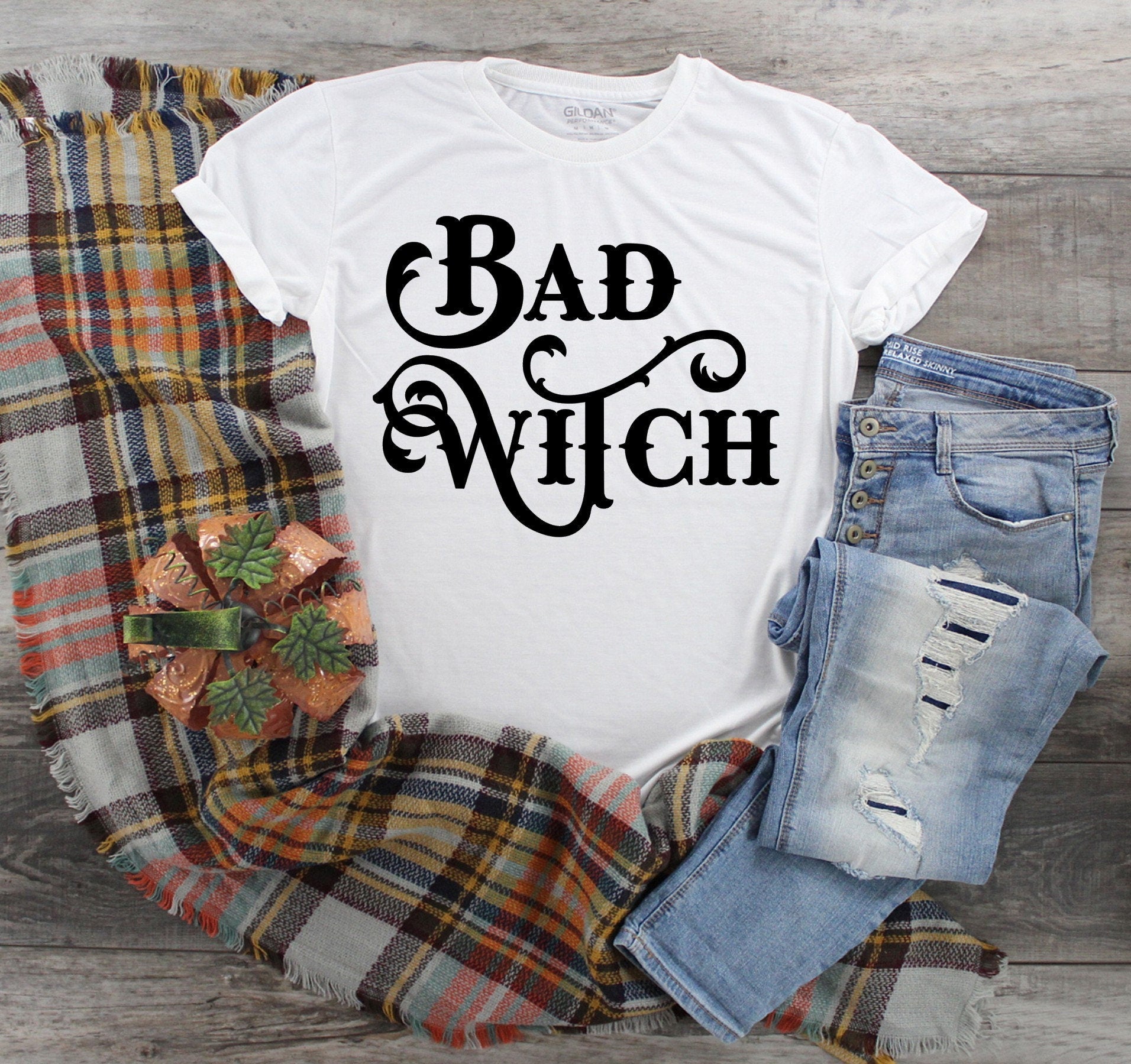 Bad Witch Shirt: Funny Unisex Halloween Tee