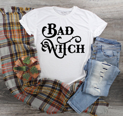 Bad Witch Shirt: Funny Unisex Halloween Tee