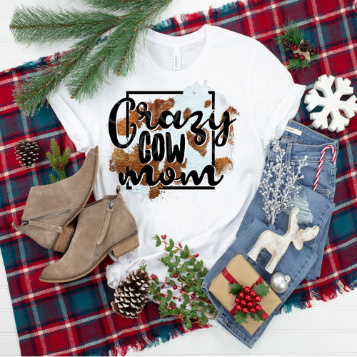 Crazy Cow Mom.. design t-shirt