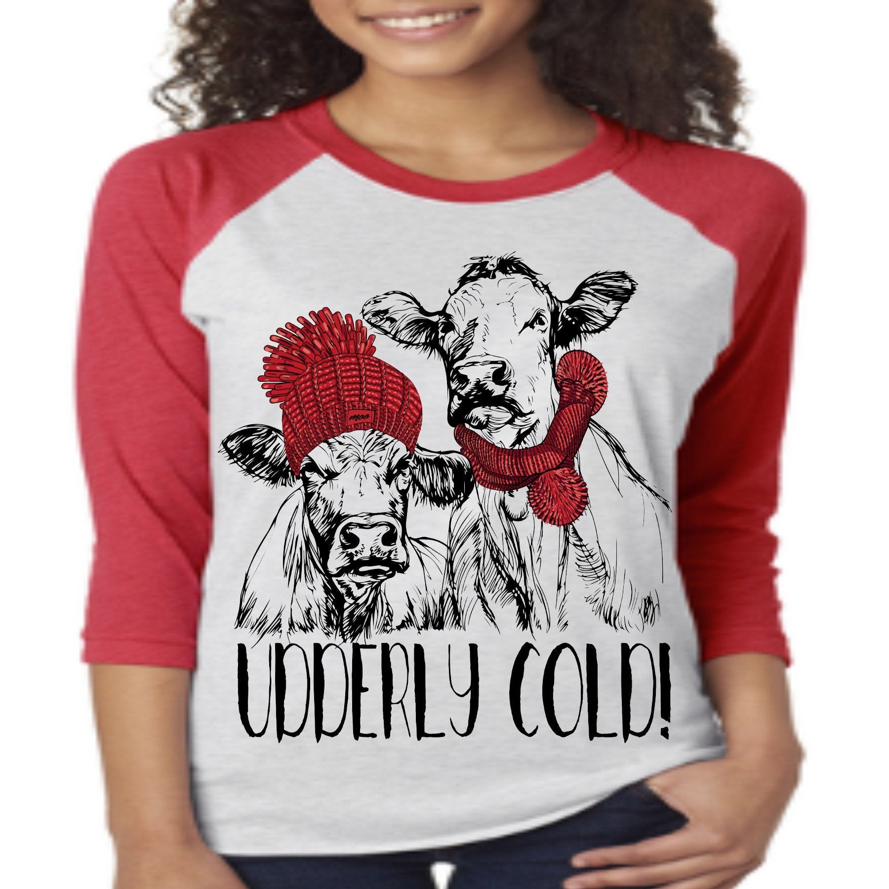 Udderly Cold Cows Shirt: Winter Scarf & Hat Design