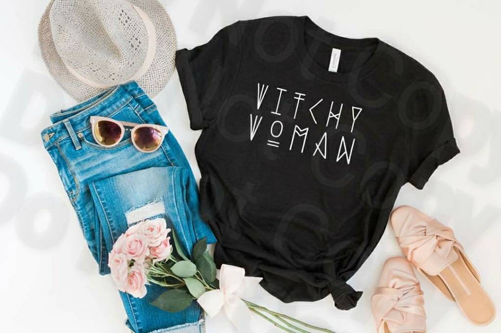 Witchy Woman Shirt: Pagan Goddess Graphic Tee