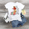 Cowgirl Shirt: Funny Ladies Tee - I Ain't Afraid Design