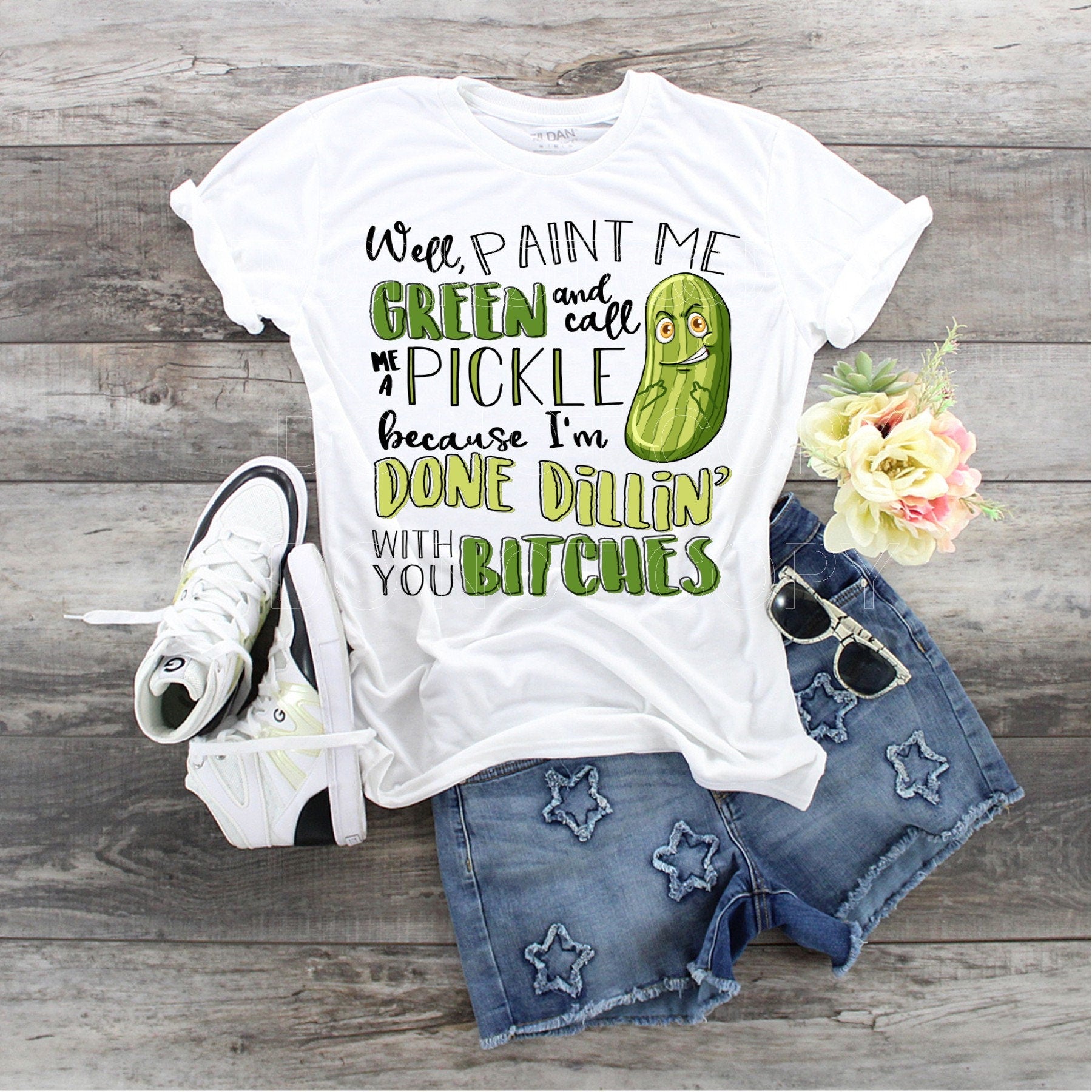 Funny Pickle T-Shirt: Done Dillin' With You