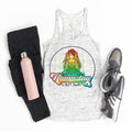 Namastay 6 Feet Away Tank Top: Yoga Goddess Bella Canvas Workout Shirt