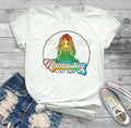 Namastay 6 Ft Away T-shirt: Funny Yoga Goddess Tee