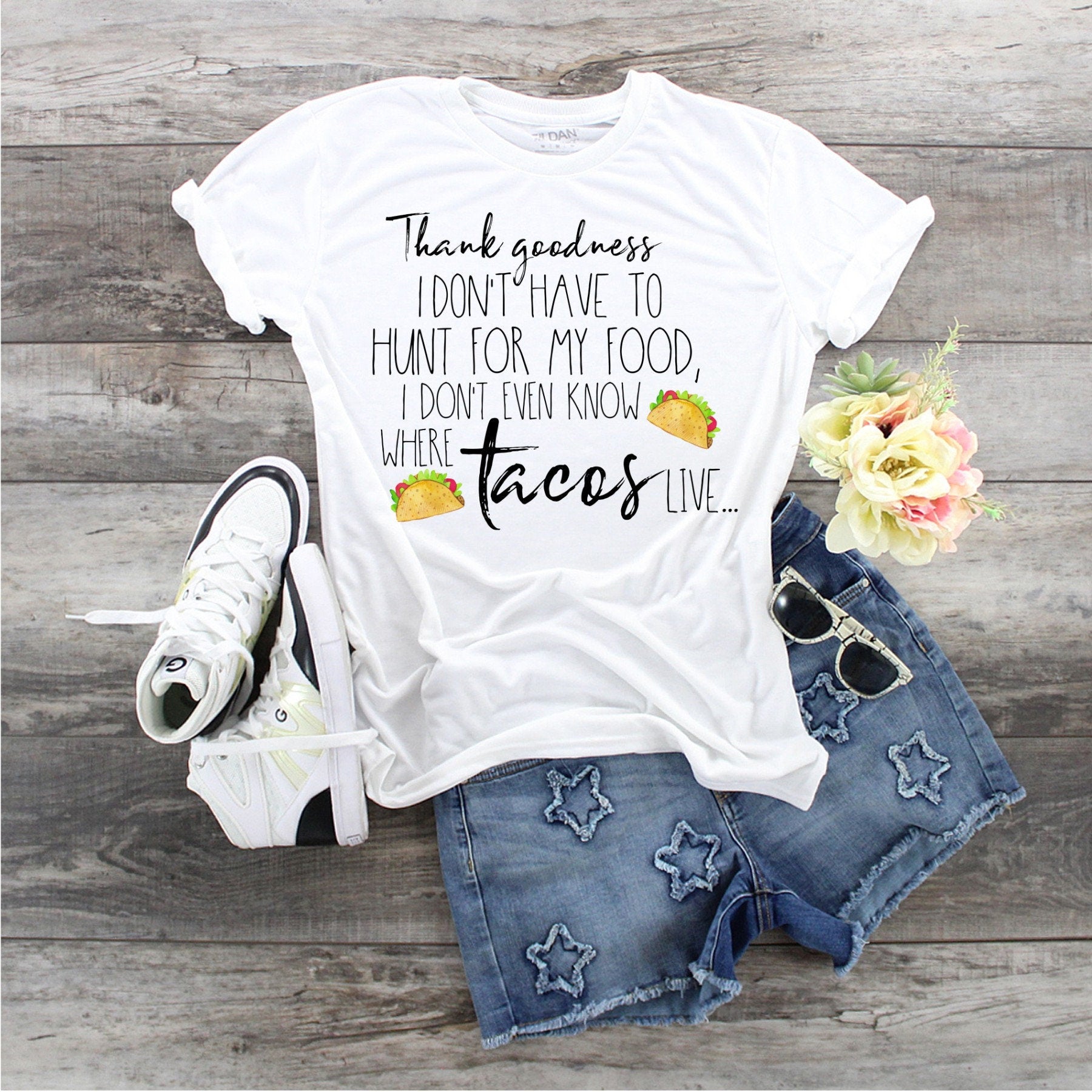 Funny Taco Lover T-Shirt: 'Don't Know Where Tacos Live' Graphic Tee