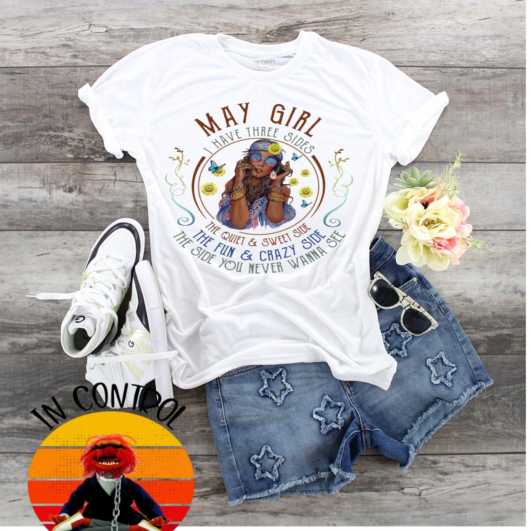 May Girl Birthday's Custom Each Month Available design t-shirt