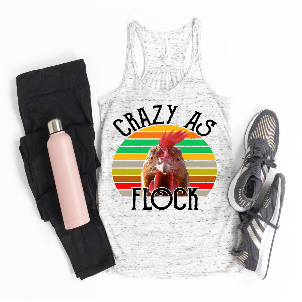 Crazy Chicken Mom Bella Canvas Tank: Funny Chicken Lover Gift