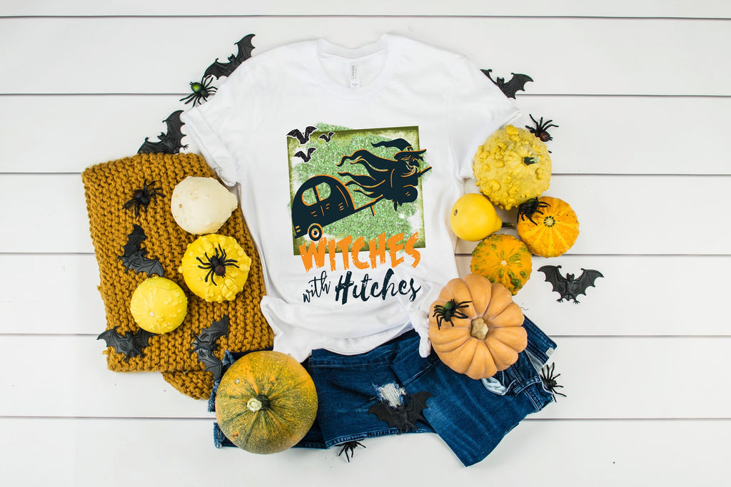 Witches With Hitches Shirt: Funny Halloween Camping Witch RV