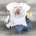 June Girl Birthday Shirt: Three Sides Bella Canvas Tee