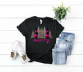 Merry Christmas Trees PINK plaid and Leopard,