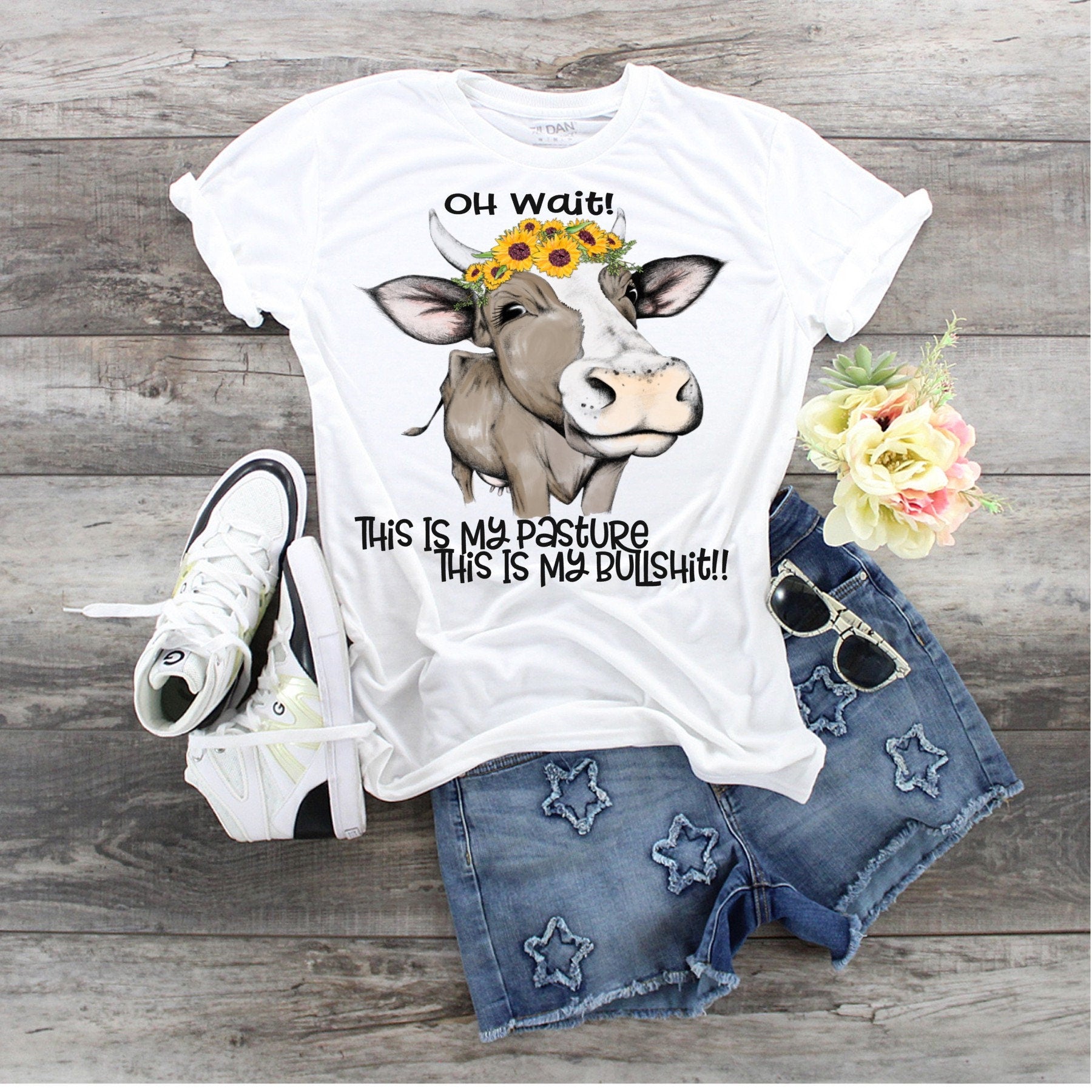 Funny Cow Pasture T-Shirt: Farm Humor Graphic Tee