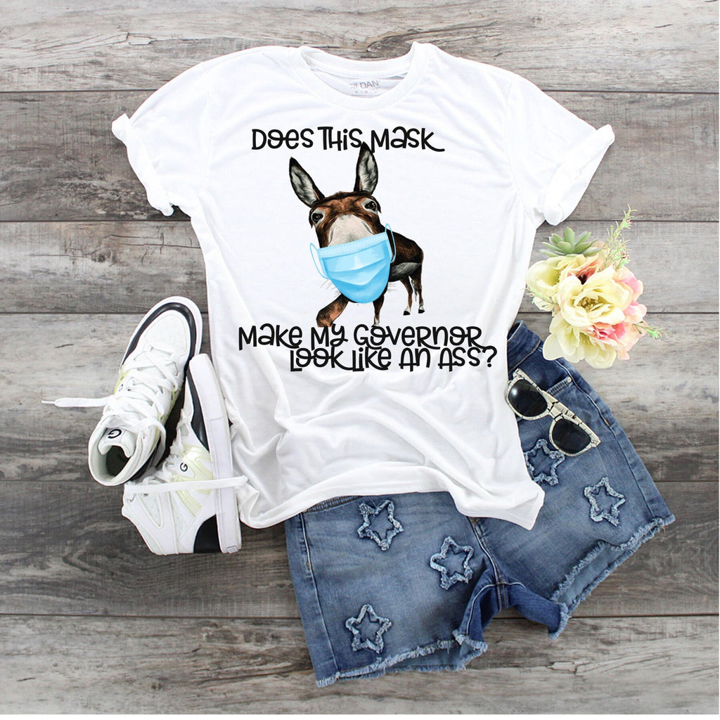 Funny Donkey Mask T-Shirt: Sassy Political Humor