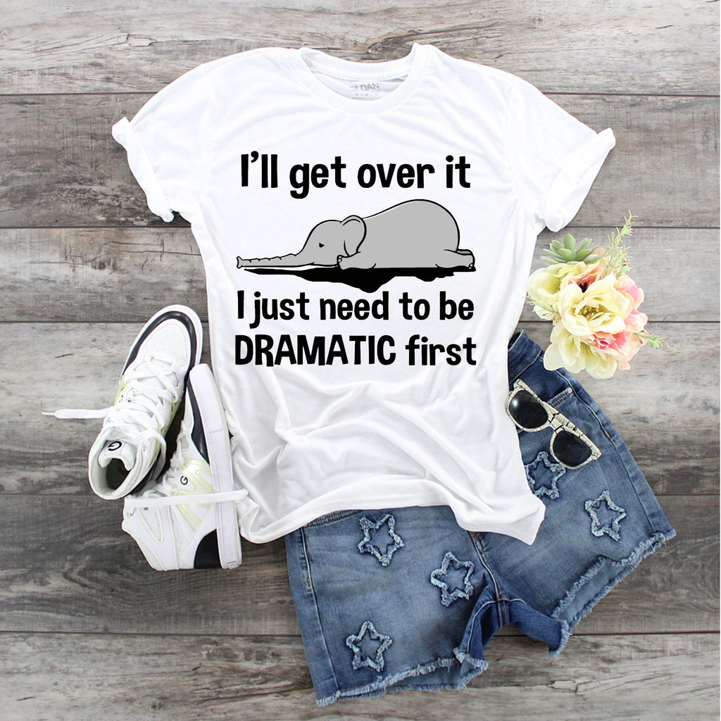 Dramatic Elephant Bella Canvas T-Shirt: Sassy Animal Tee
