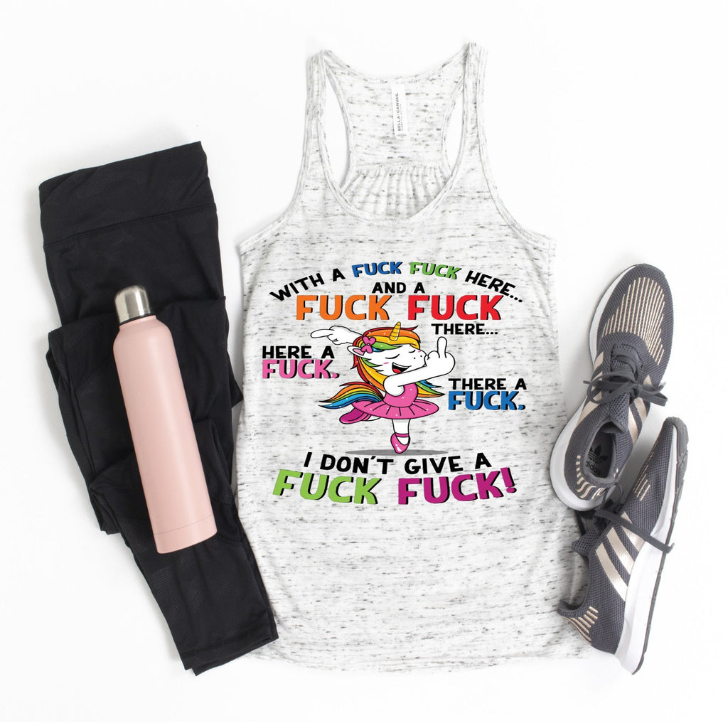 Funny Unicorn Bella Canvas Tank Top - Adult Humor Design