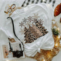 It's Christmas Leopard Christmas Trees Bella Canvas