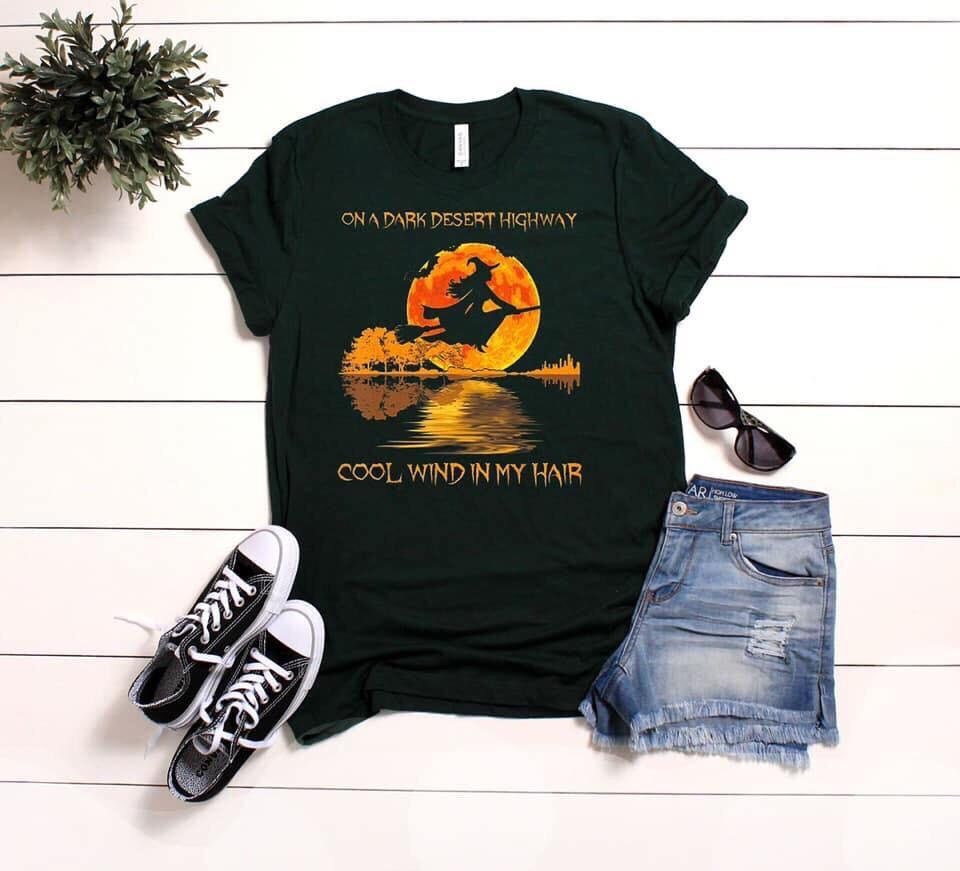 Dark Desert Highway Witch T-Shirt, Bella Canvas Tee