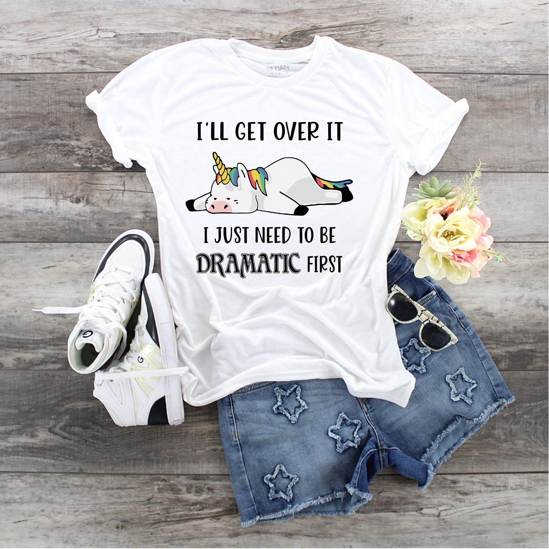 Youth 'Dramatic Unicorn' Graphic Tee - Bella Canvas