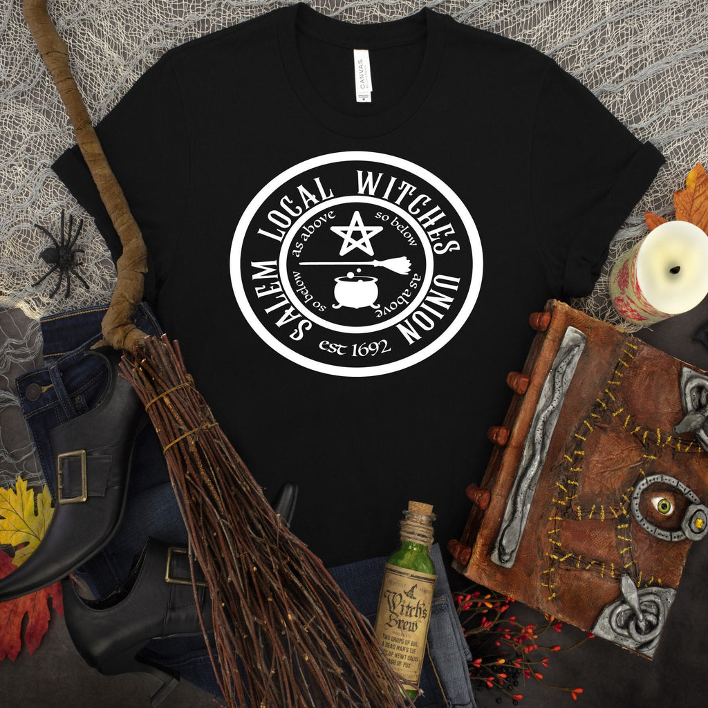 Salem Witches Union T-Shirt: Bella Canvas Gothic Halloween Tee