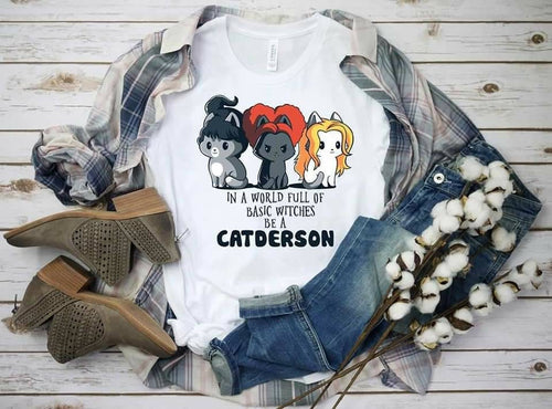 Cat Witches Halloween Shirt, Funny Cat Lover Tee