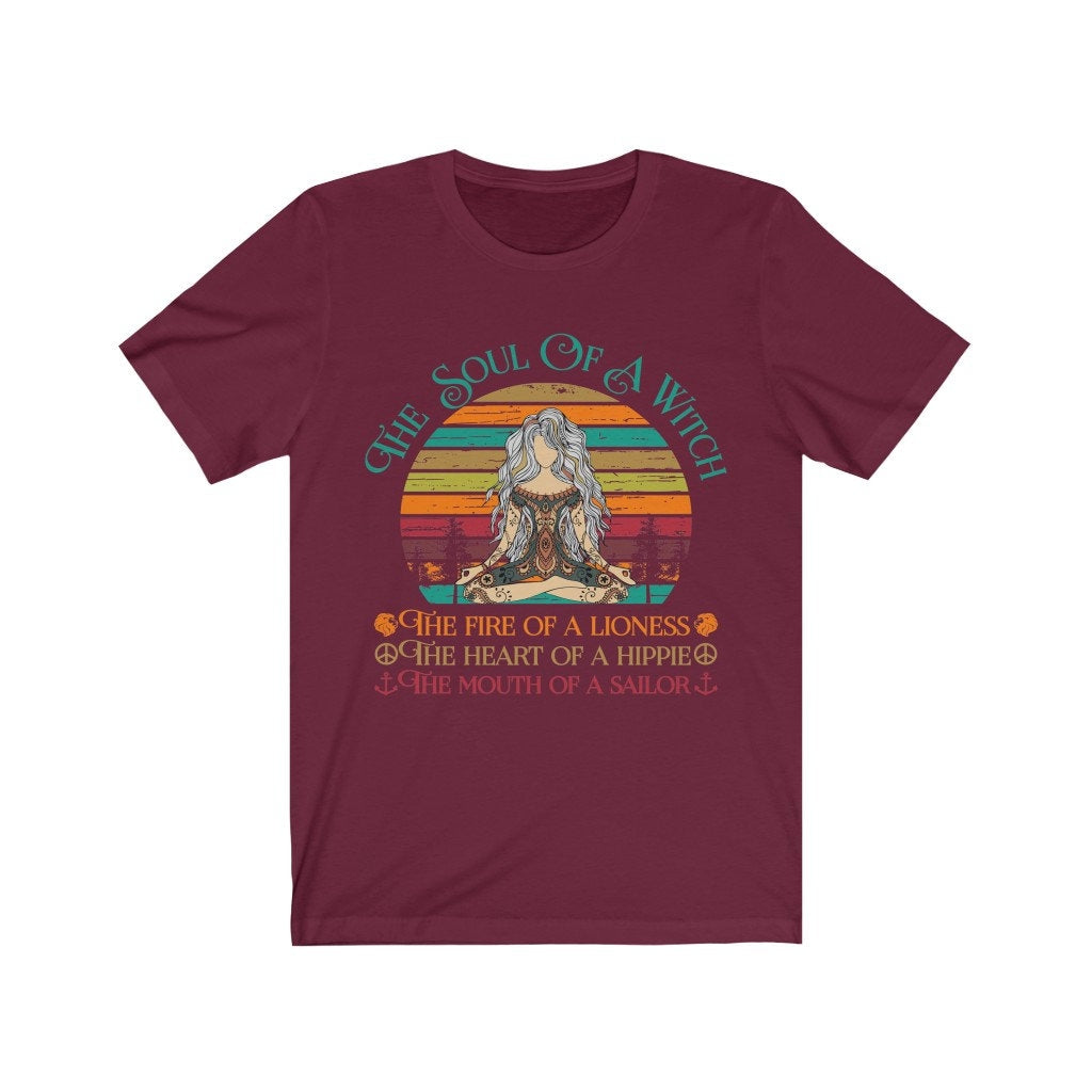 Soul of a Witch, Hippie Lioness Sailor Bella Canvas Tee