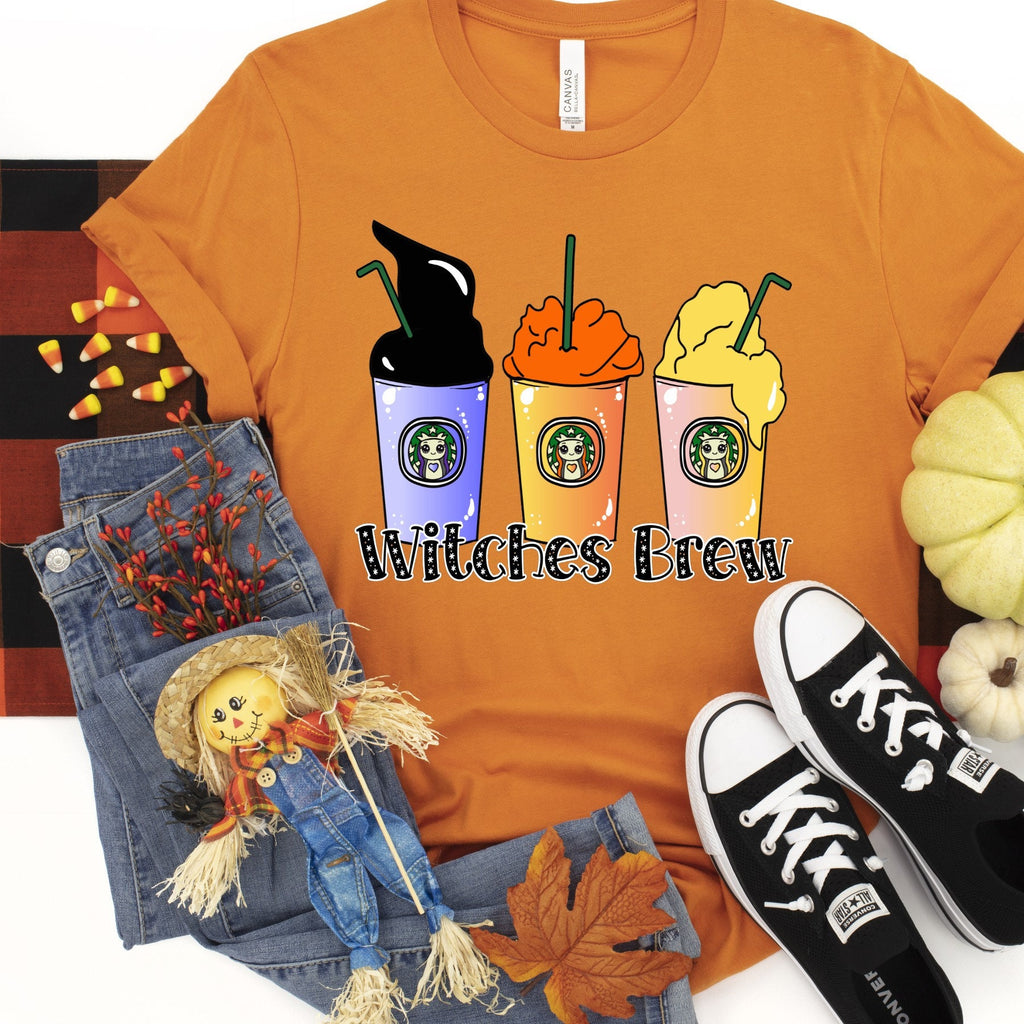 Witches Brew Coffee Shirt: Halloween Witch T-Shirt