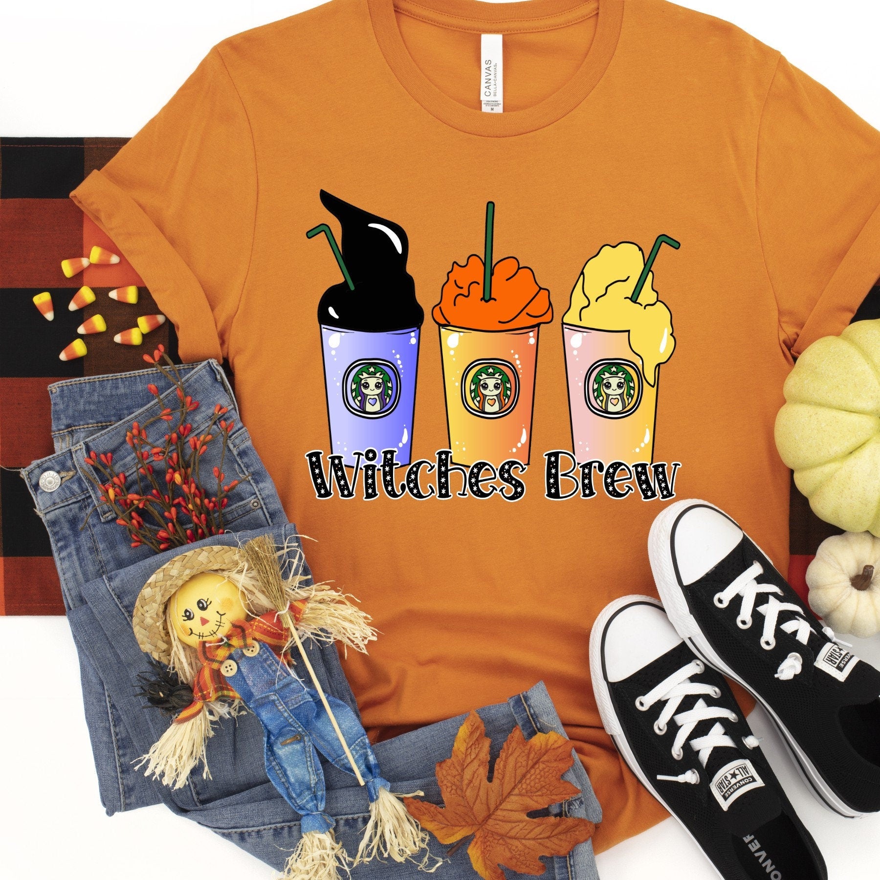 Witches Brew Coffee Shirt: Halloween Witch T-Shirt