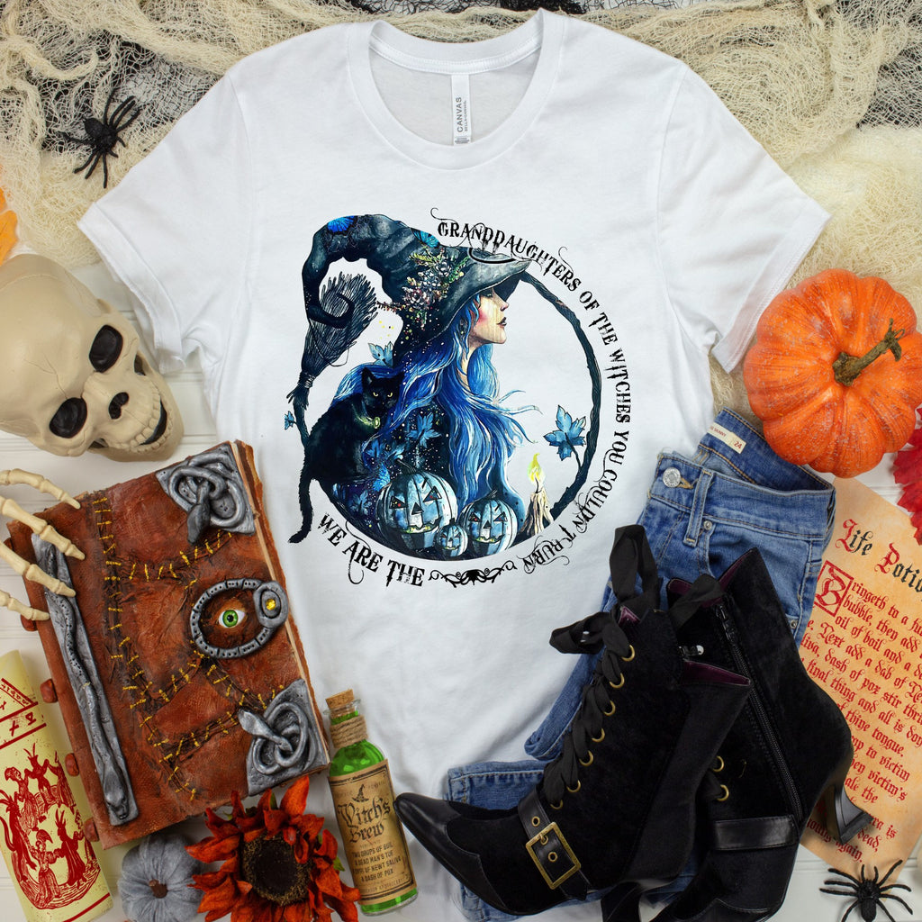 We are the Granddaughters, Witch Shirt: Bella Canvas, Halloween Apparel