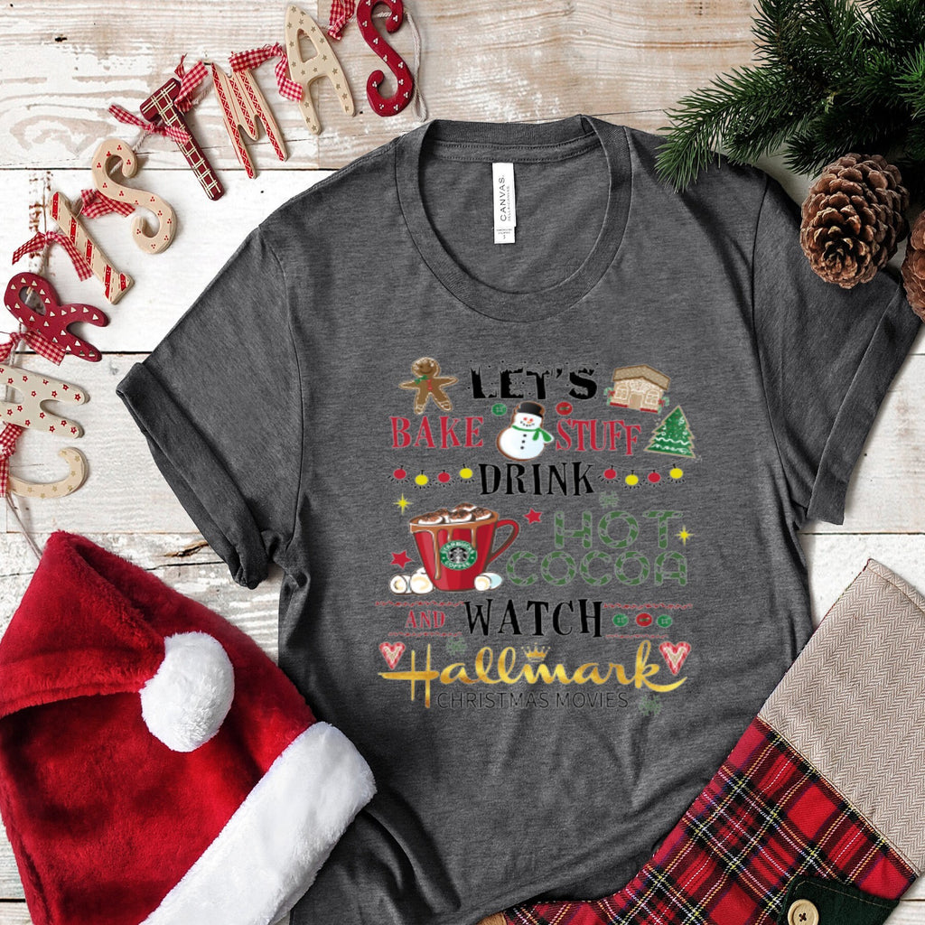 Christmas Let's Bake Stuff Drink Hot Cocoa and.... design t-shirt 