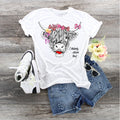 Highland Cow Valentine's Day T-Shirt: I Udderly Adore You